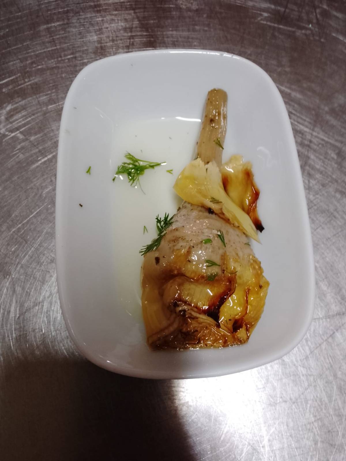 Izgara Bebek Saplı Enginar